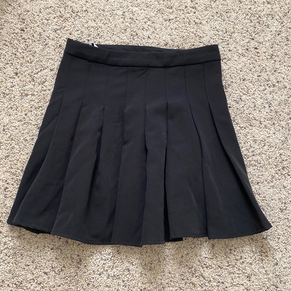 Black Princess Polly pleaded tennis skirt